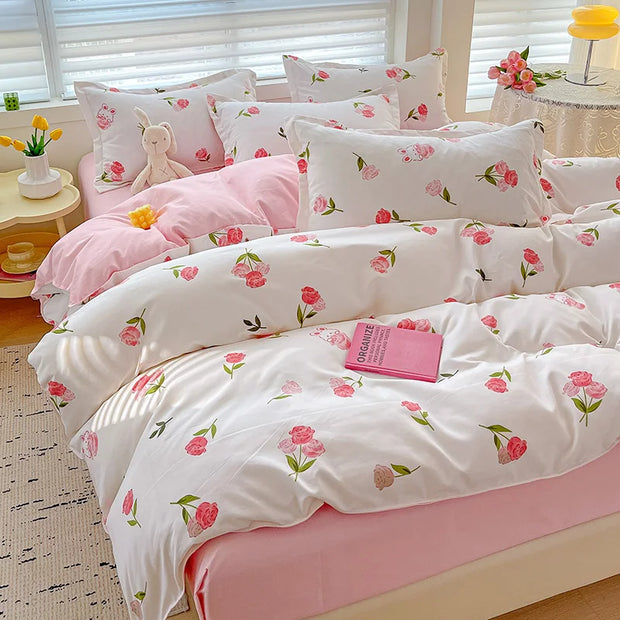 4 Pieces Bedding Set