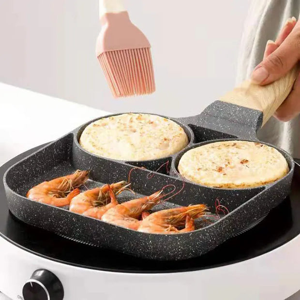 2/4-Hole Non-stick Frying Pan