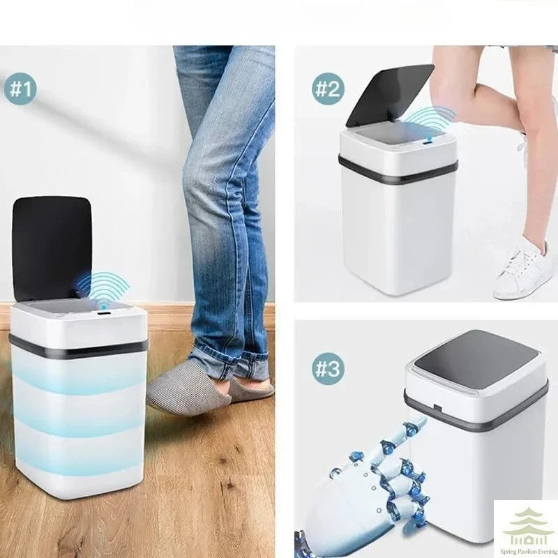 13L Touch-Lid Waste Bin