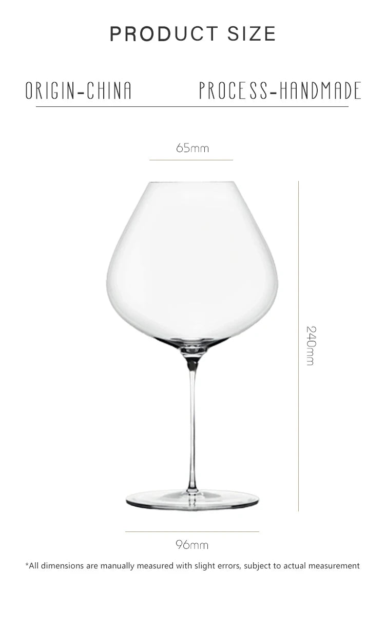Crystal Handmade Wine Glass — Aroma Enlarging Goblet