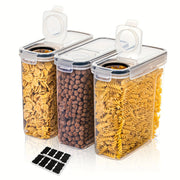 3-Piece Airtight Cereal Storage Containers Set