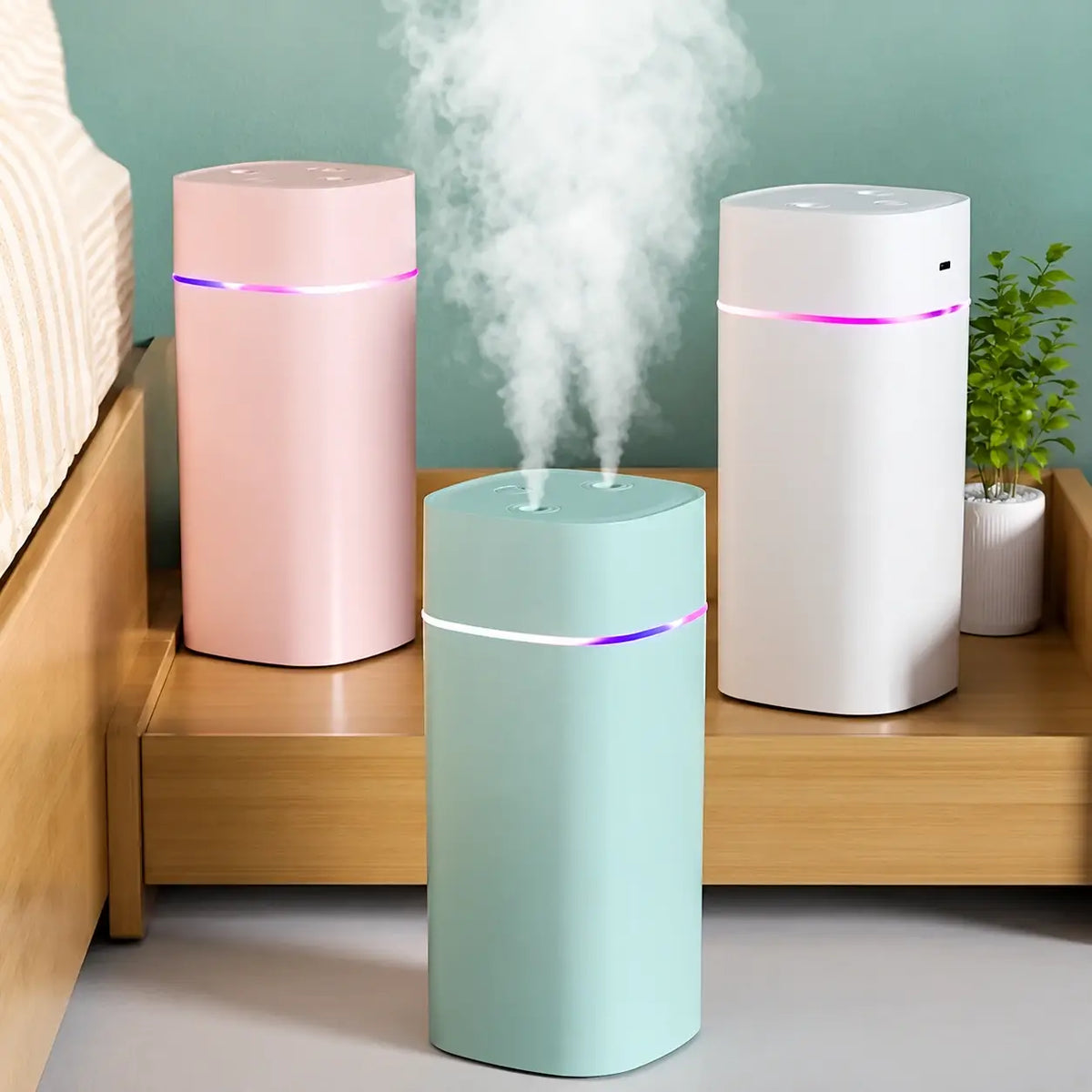 Dual-Nozzle USB Desk Humidifier