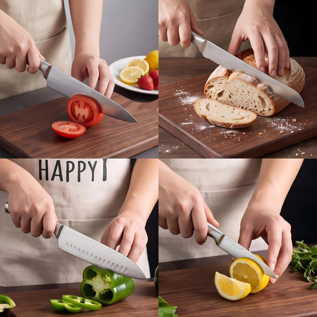 Stainless Steel Kitchen Knives & Sets