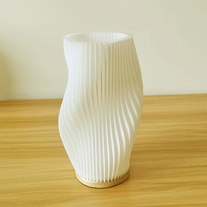 Sculptural Pleated Table Lamp