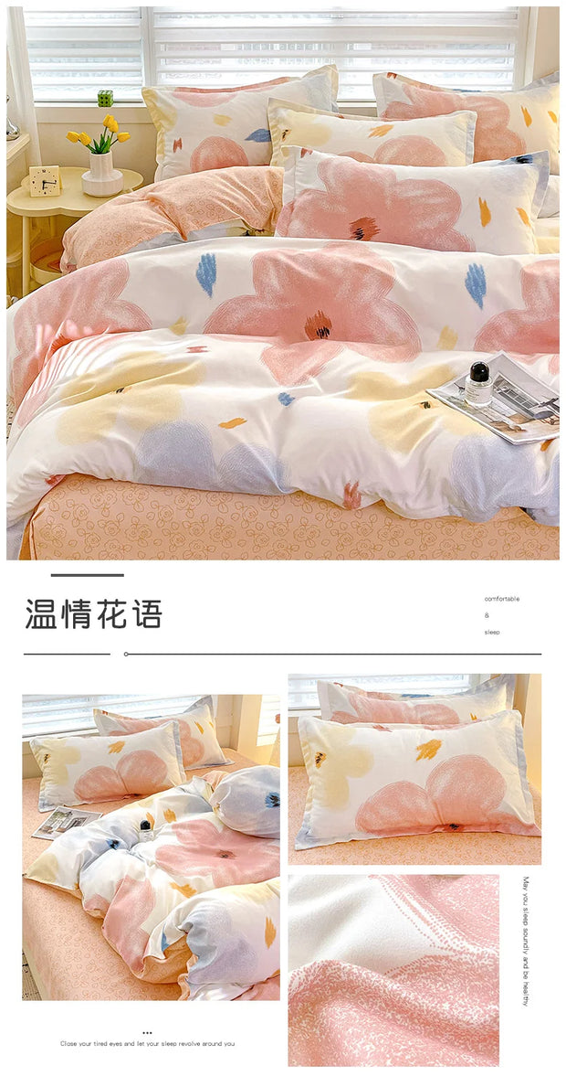4 Pieces Bedding Set