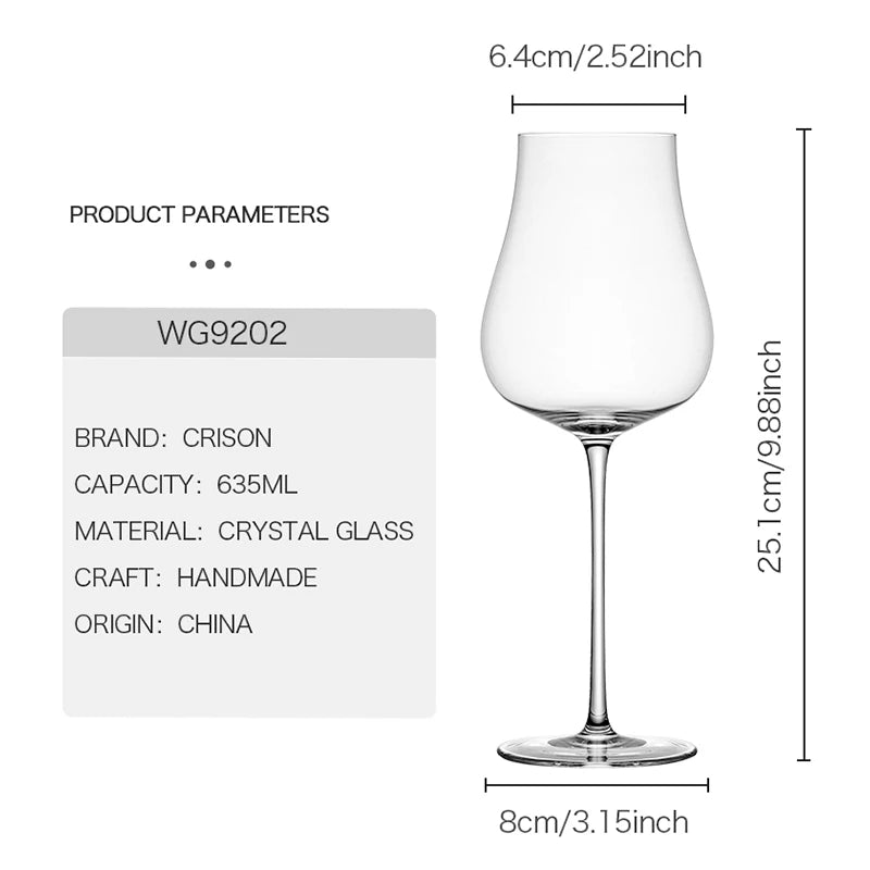 Crystal Burgundy Wine Glass