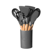 Set of 12 Multi-Colored Silicone Kitchen Utensils