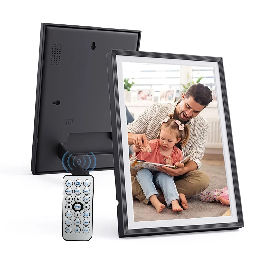 10.1" Digital Photo Frame | 1280×800 IPS Screen with Clock & Calendar