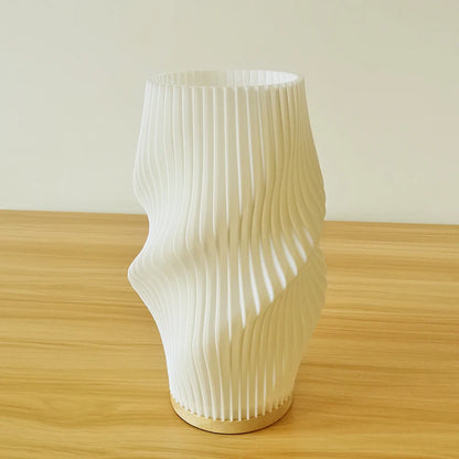 Sculptural Pleated Table Lamp