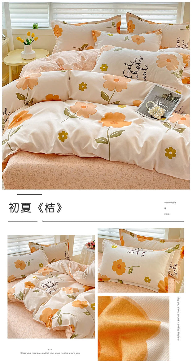 4 Pieces Bedding Set