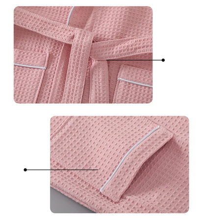 Cotton Waffle Weave Bathrobe