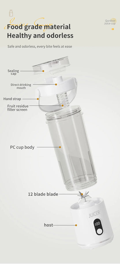 Portable Juice Blender - Rechargeable