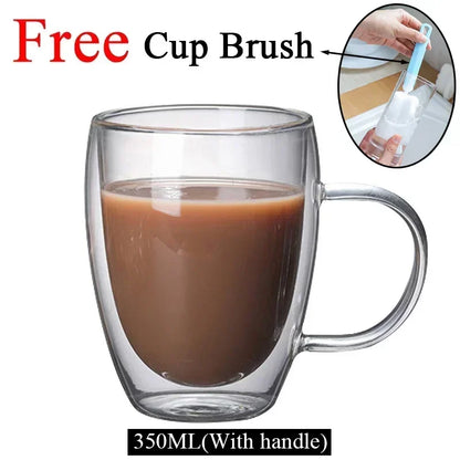 Double-Wall Borosilicate Glass Cups