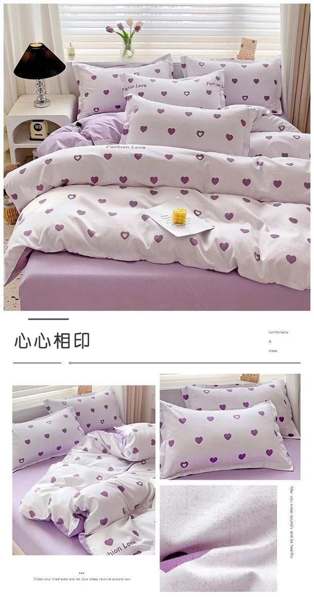 4 Pieces Bedding Set