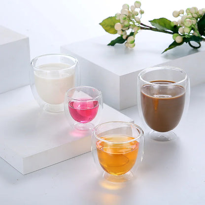 Double-Wall Borosilicate Glass Cups