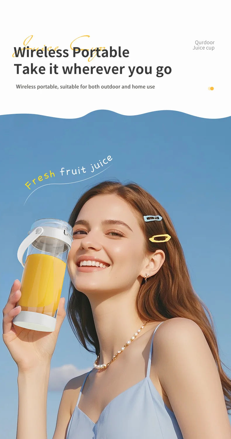 Portable Juice Blender - Rechargeable