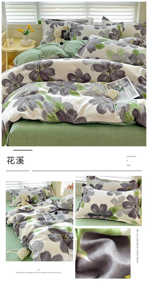 4 Pieces Bedding Set