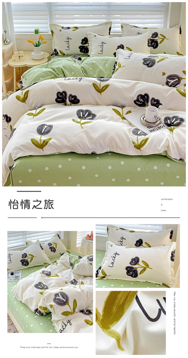 4 Pieces Bedding Set