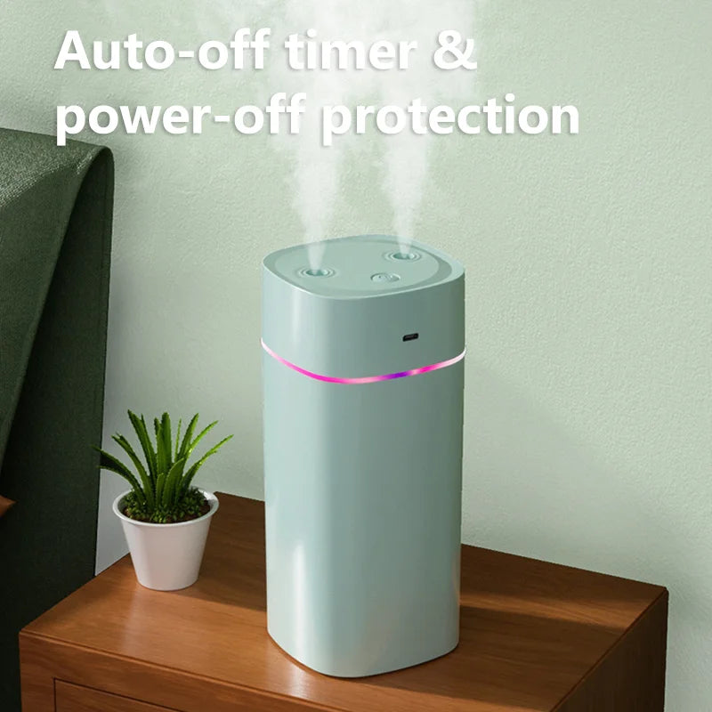 Dual-Nozzle USB Desk Humidifier