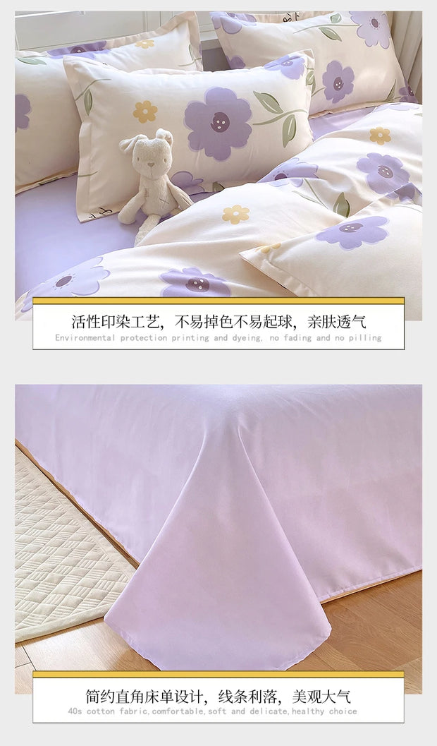 4 Pieces Bedding Set