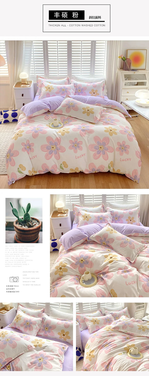 4 Pieces Bedding Set