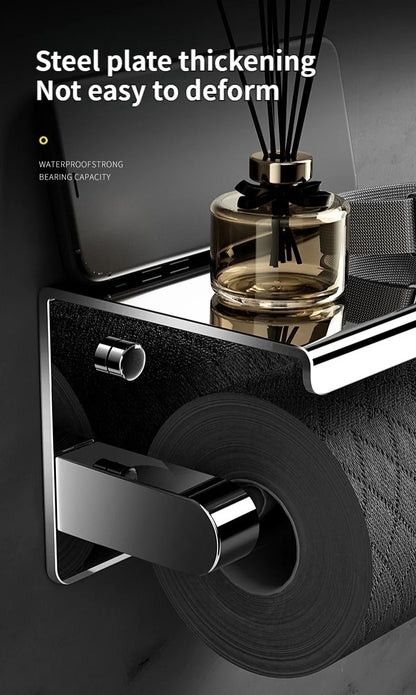Stainless Steel Paper Towel and Toilet Paper Holder