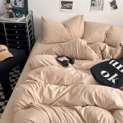 100% Washed Cotton Bedding Set