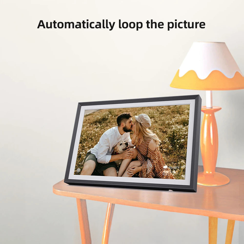 10.1" Digital Photo Frame | 1280×800 IPS Screen with Clock & Calendar