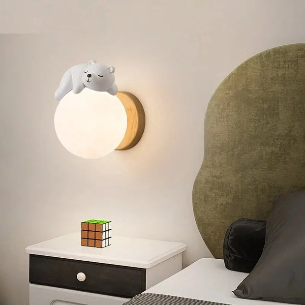 Charming Little Bear Moon Night Light