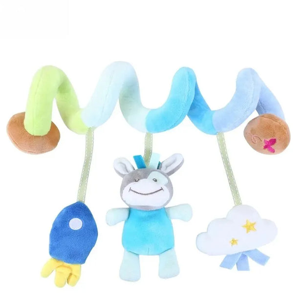 Musical rattle ornament for stroller or crib