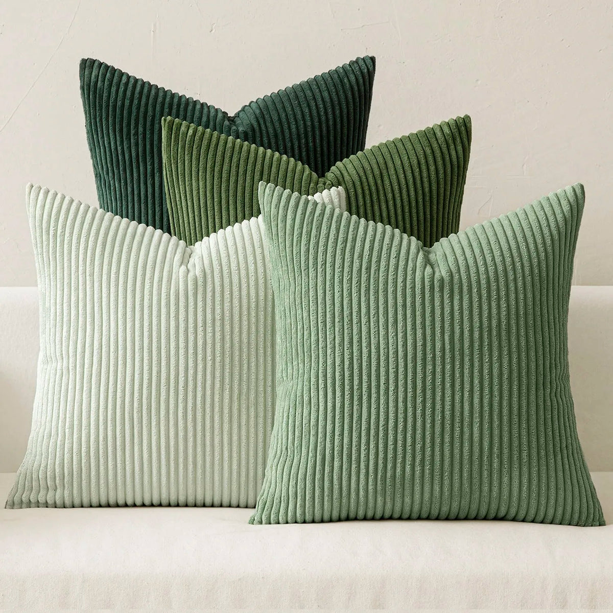Set of 4 Textured Boho Pillow Covers