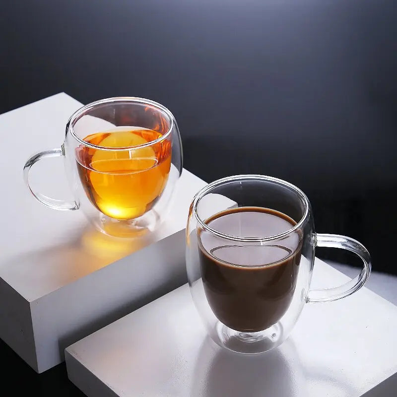 Double-Wall Borosilicate Glass Cups