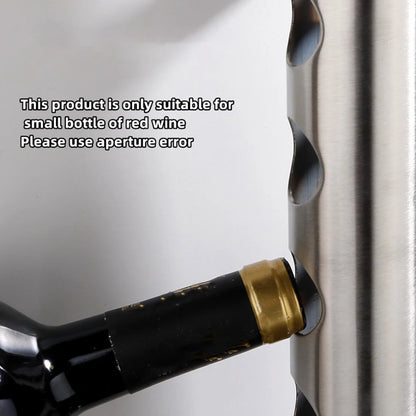 Wall-Mounted Stainless Steel Bottle Holder