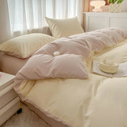 4 Pieces 2 Side Color Bedding Set