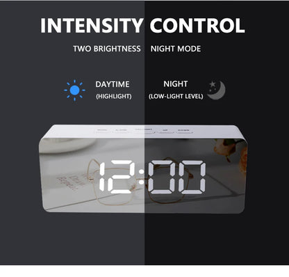 LED Desk Clock with Temperature Display