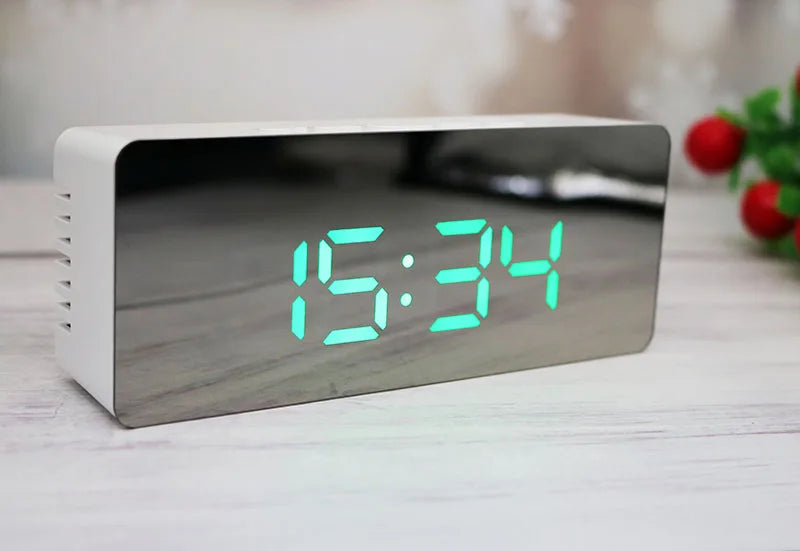 LED Desk Clock with Temperature Display