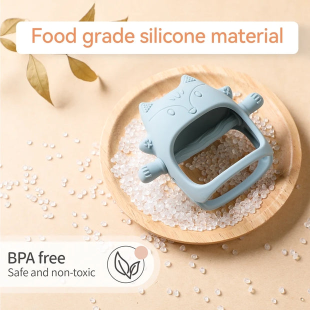 1pc Baby Silicone Teether Glove Shaped