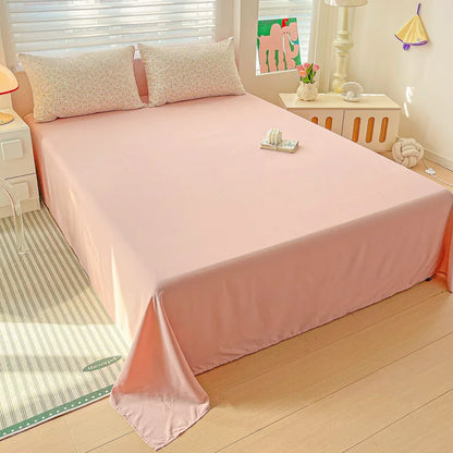 Floral Printed Bedding Set – Duvet Cover with Flat Sheet & Pillowcases