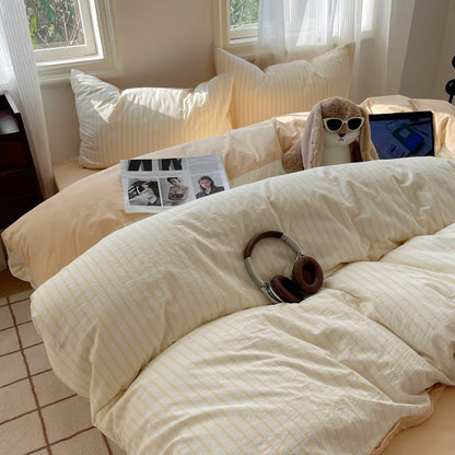100% Cotton Plaid Duvet Cover
