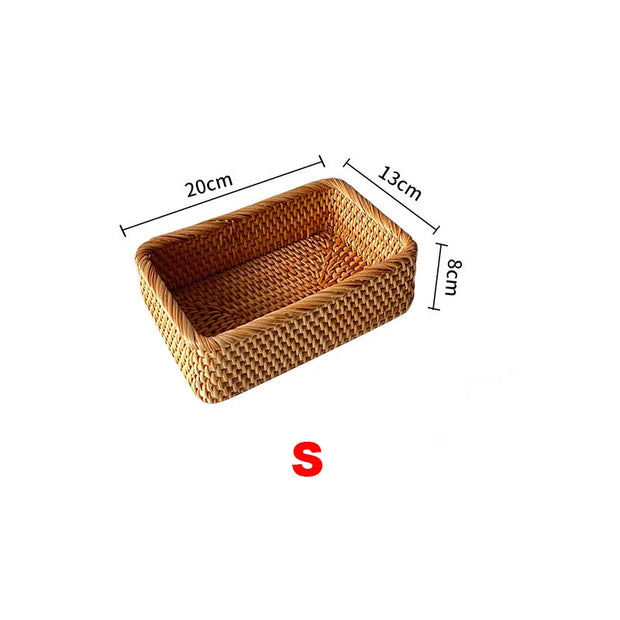 Multipurpose Rectangular Wicker Storage Basket