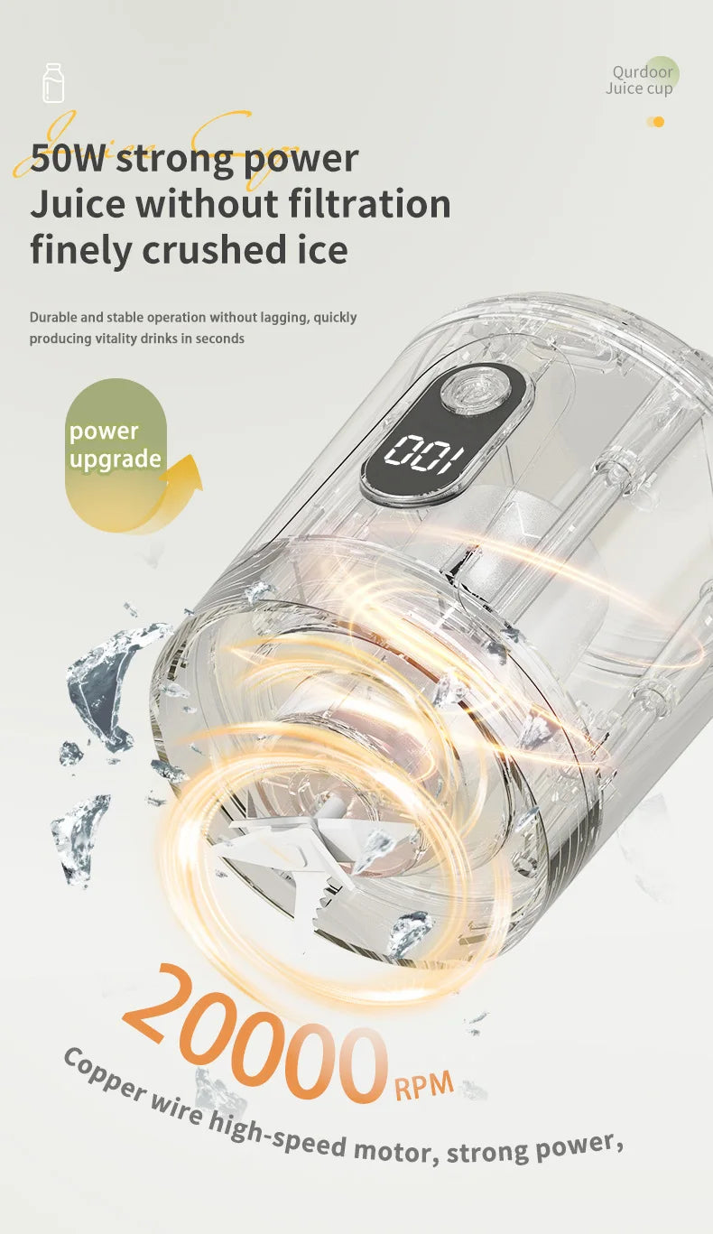 Portable Juice Blender - Rechargeable