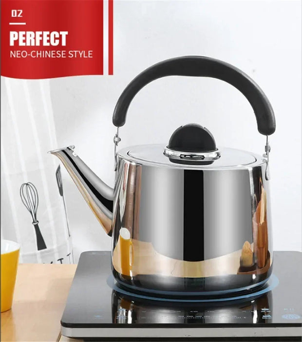Shiny 304 Stainless Steel Kettle