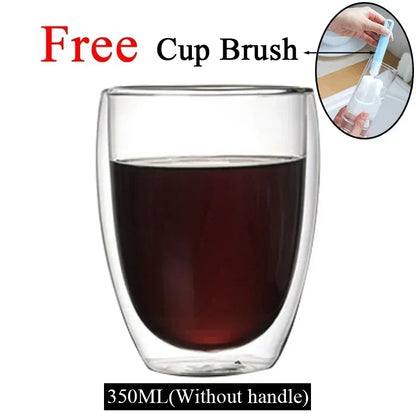 Double-Wall Borosilicate Glass Cups