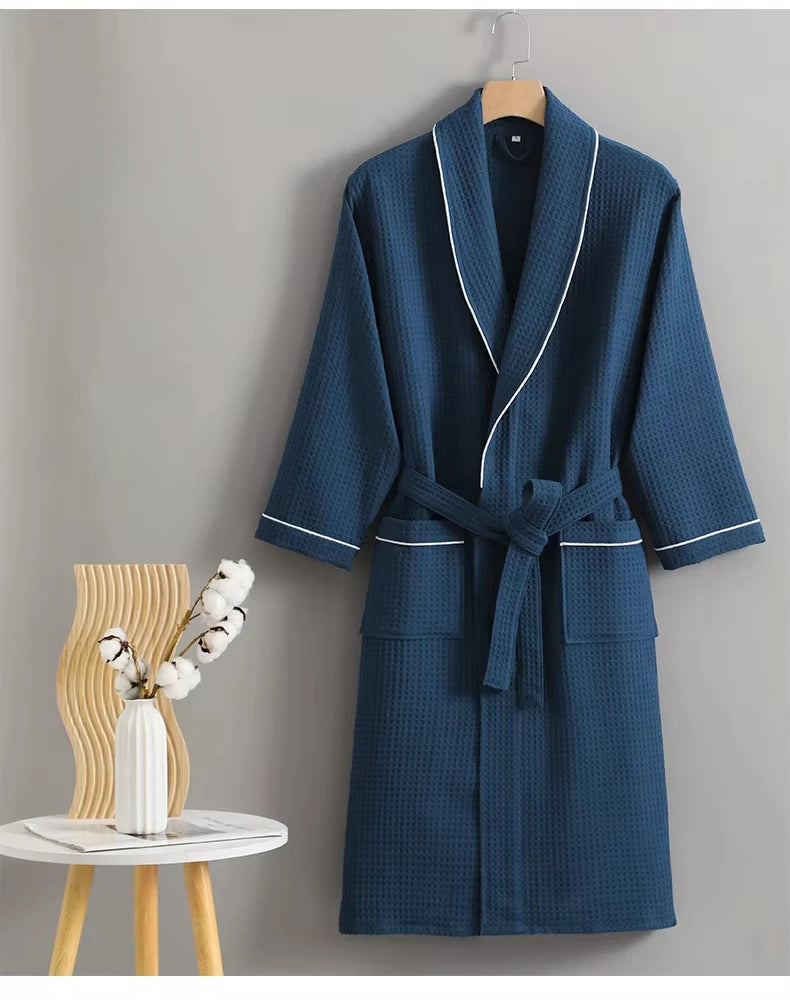 Cotton Waffle Weave Bathrobe