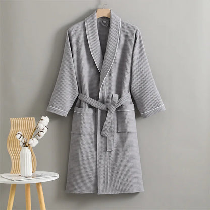 Cotton Waffle Weave Bathrobe