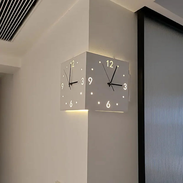 Creative Square Wall Clock with Light Sensor
