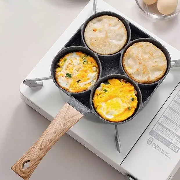2/4-Hole Non-stick Frying Pan