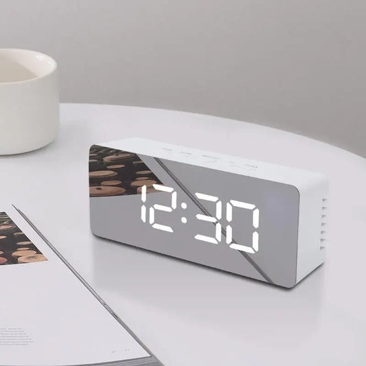 LED Desk Clock with Temperature Display