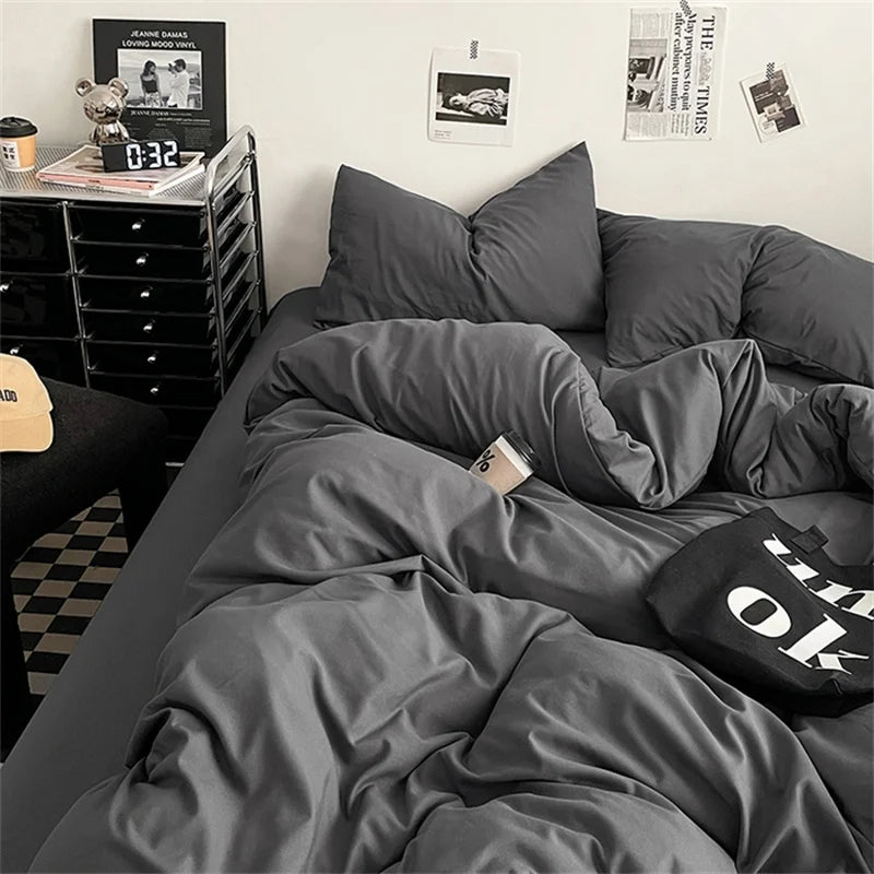 100% Washed Cotton Bedding Set