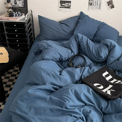 100% Washed Cotton Bedding Set